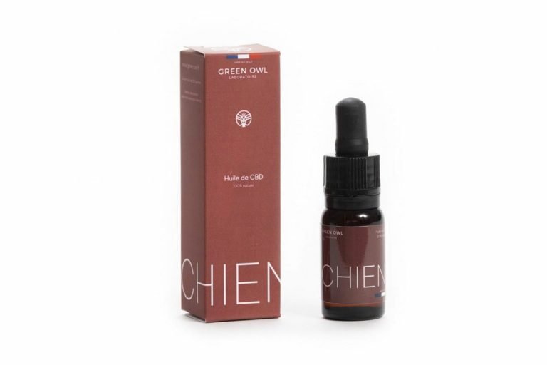 green owl huile cbd chien